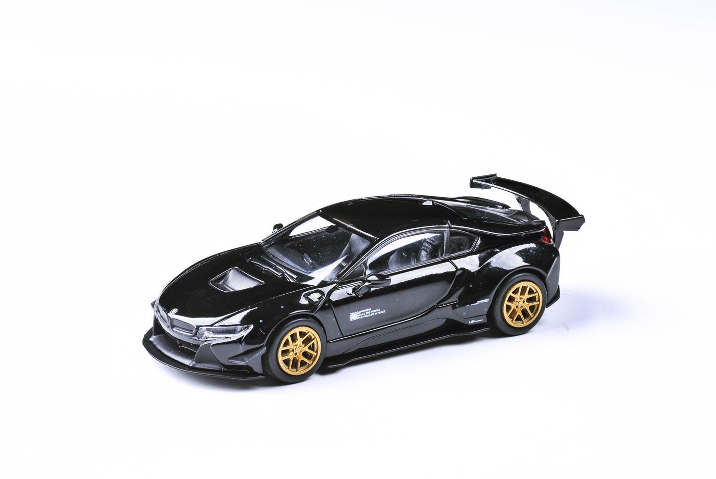 Para64 1/64 Liberty Walk x BMW i8 Black - Damaged Car (Read Description)