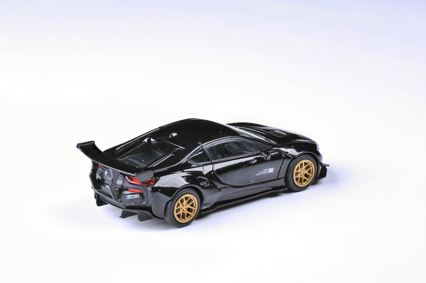 Para64 1/64 Liberty Walk x BMW i8 Black - Damaged Car (Read Description)