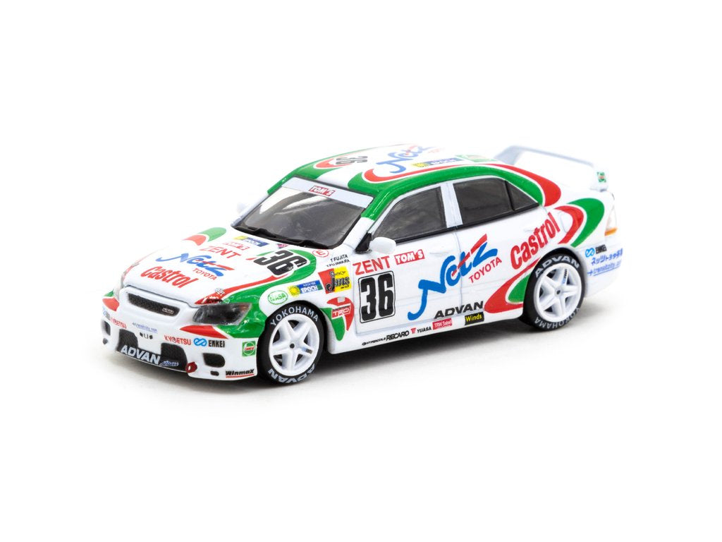Tarmac Works 1/64 Hobby64 Toyota Altezza N1 Super Taikyu Series 1999 #36 White & Green