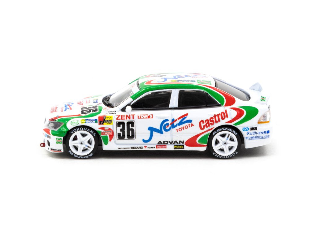 Tarmac Works 1/64 Hobby64 Toyota Altezza N1 Super Taikyu Series 1999 #36 White & Green