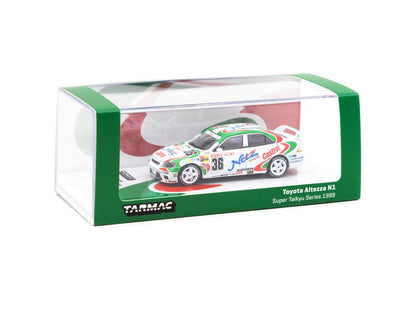 Tarmac Works 1/64 Hobby64 Toyota Altezza N1 Super Taikyu Series 1999 #36 White & Green