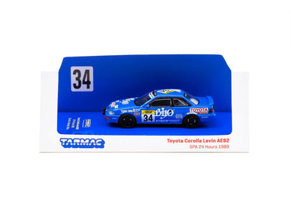 Tarmac Works Hobby64 Toyota Corolla Levin AE92 SPA 24 Hours 1989 #34