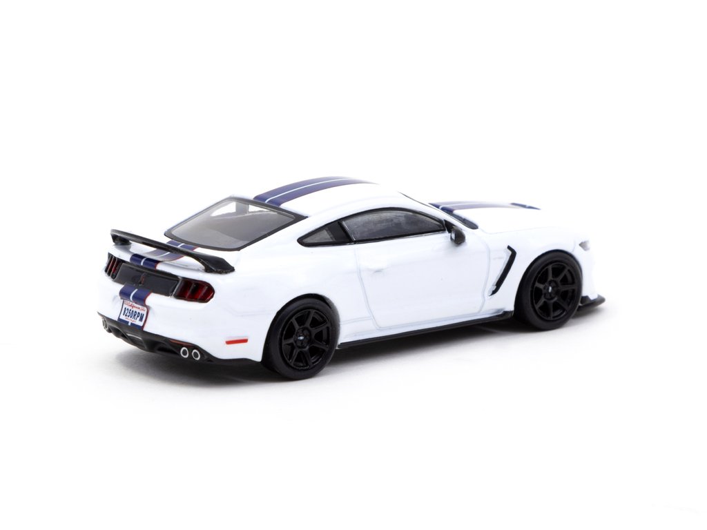 Tarmac Works 1/64 Global64 Ford Mustang Shelby GT350R White Metallic - T64G-011-WH