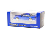 Tarmac Works Global64 1/64 Nissan Silvia S14 Blue Metallic Vertex