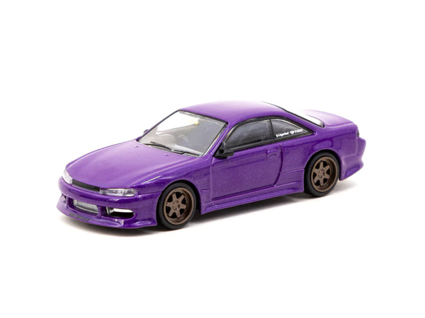 Tarmac Works Global64 1/64 Nissan Silvia S14 Purple Metallic Vertex