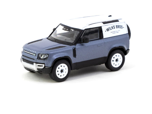 Tarmac Works Global64 1/64 Land Rover Defender 90 Matt Blue Grey