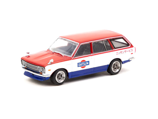 Tarmac Works Global64 1/64 Datsun Bluebird 510 Wagon Service Car