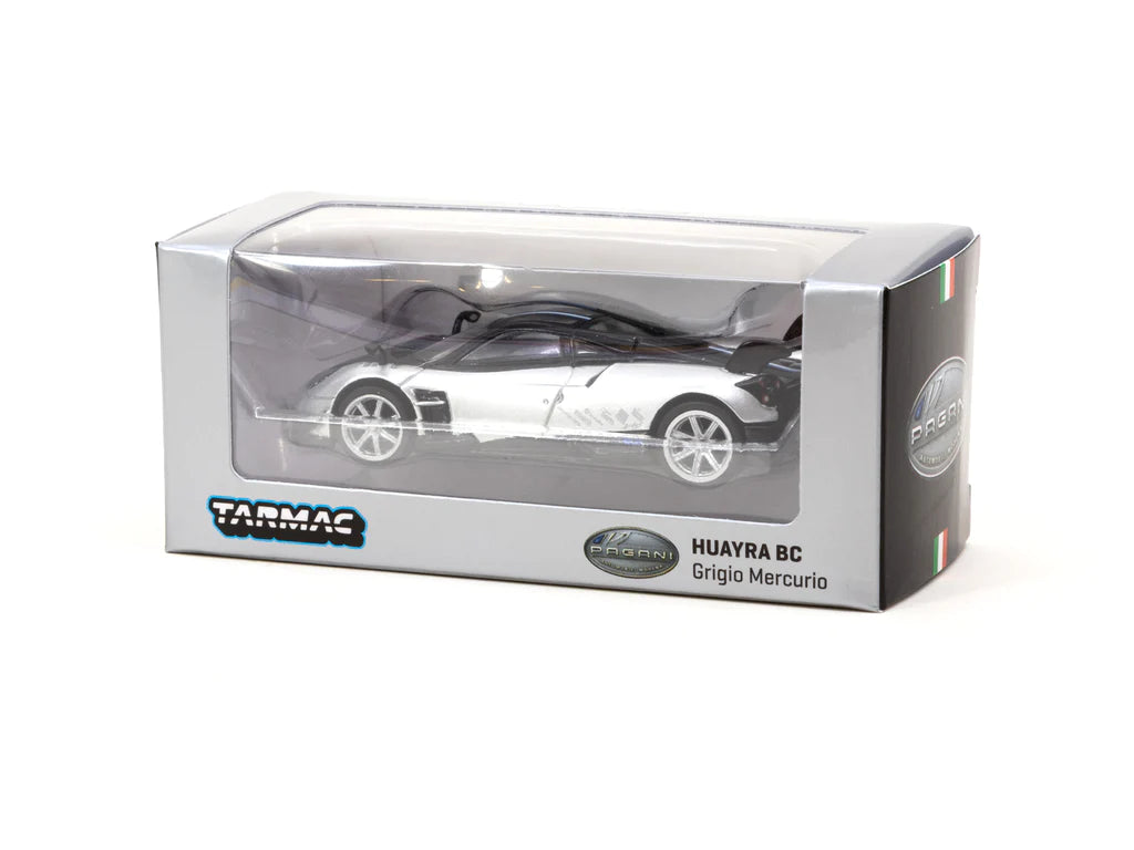 Tarmac Works Global64 1/64 Pagani Huayra BC Grigio Mercurio Silver
