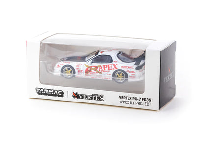 Tarmac Works Global64 1/64 Vertex Mazda RX7 (FD3S) A'PEX D1 Project