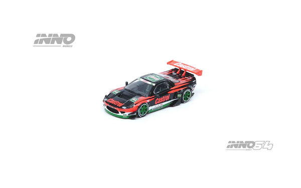 Inno64 1/64 Honda NSX (NA1) Rocket Bunny V2 Aero Castrol Concept Livery Black & Red