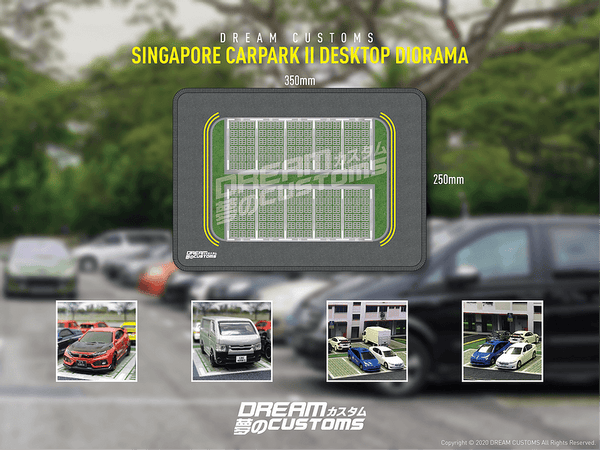 Dream Customs Singapore Carpark II Desktop Diorama Pad (Small)