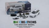 BM Creations 1/64 Mitsubishi Legnum Super Vr4 White w/ Extra Parts