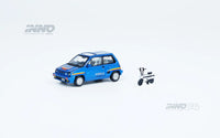 Inno64 Honda City Turbo II Blue w/ Motocompo