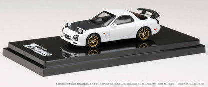 Hobby Japan 1/64 Efini Mazda RX7 FD3S A-Spec GT Wing Pure White