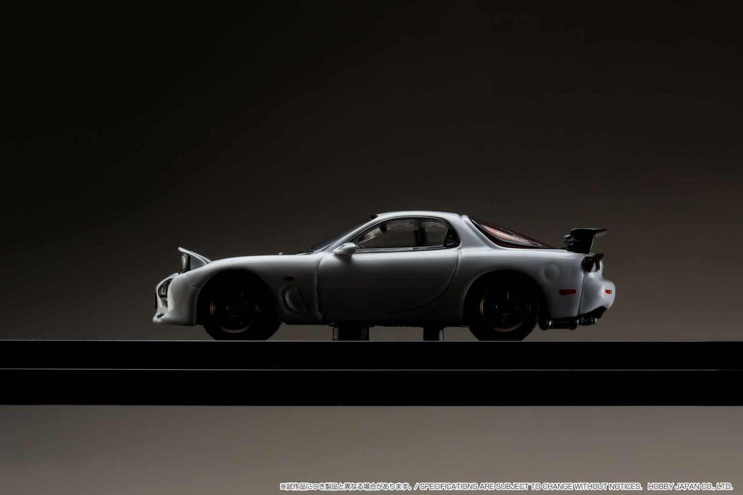 Hobby Japan 1/64 Efini Mazda RX7 FD3S A-Spec GT Wing Pure White
