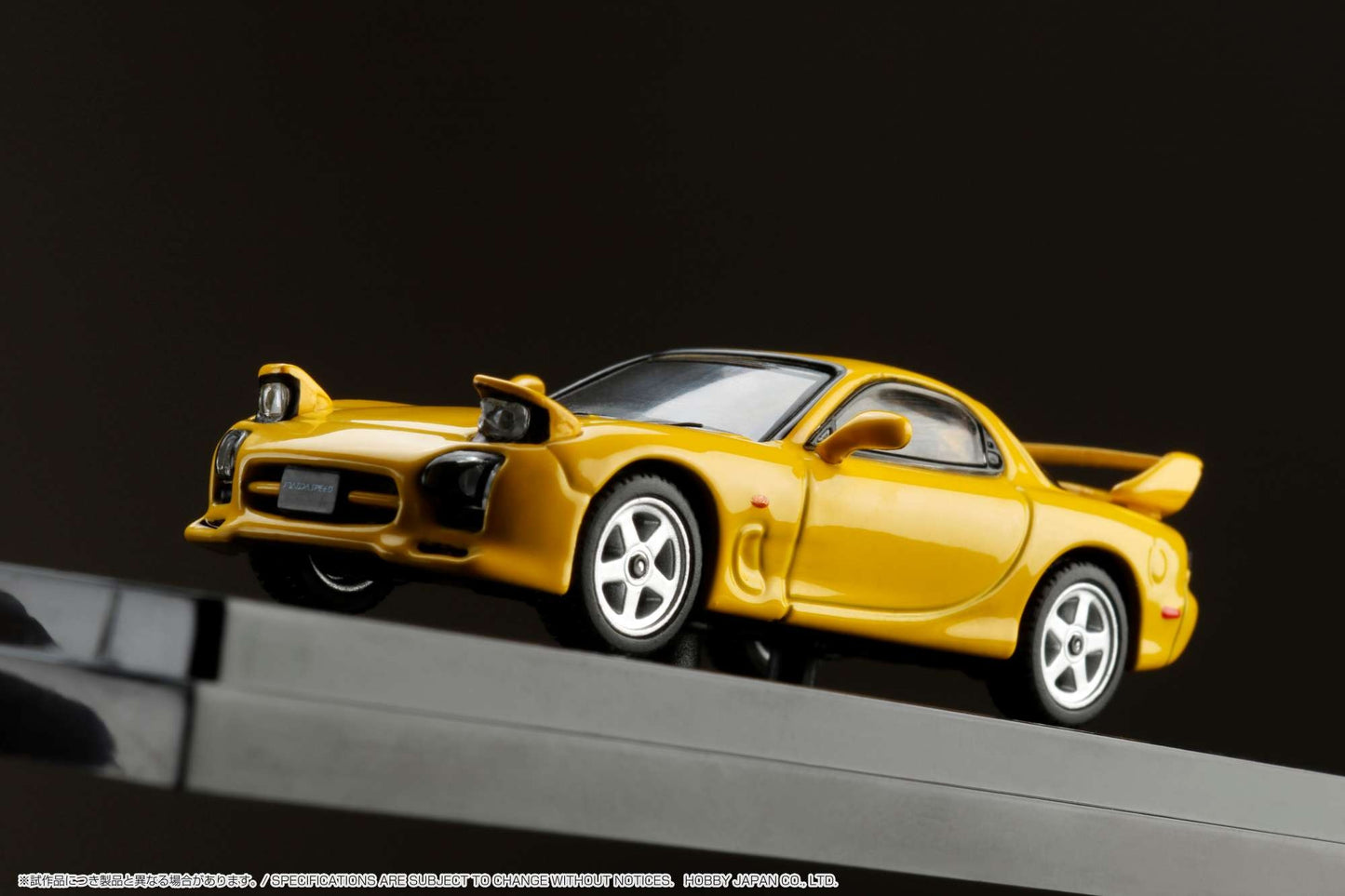 Hobby Japan 1/64 Efini RX-7 FD3S (A-Spec.) Sunburst Yellow