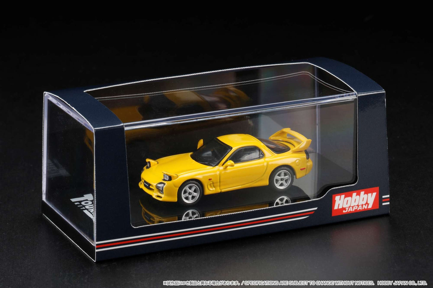 Hobby Japan 1/64 Efini RX-7 FD3S (A-Spec.) Sunburst Yellow