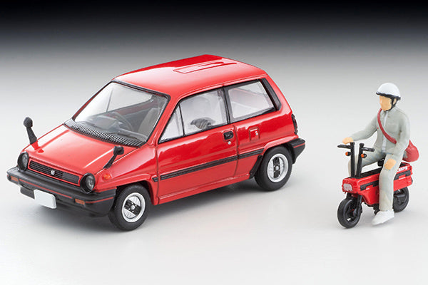 Tomica Limited Vintage 1/64 1981 Honda City R Red w/ Motocompo LV-N272a