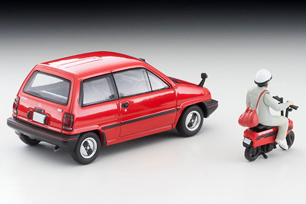 Tomica Limited Vintage 1/64 1981 Honda City R Red w/ Motocompo LV-N272a