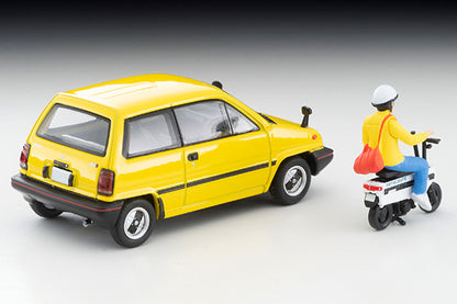 Tomica Limited Vintage 1/64 1981 Honda City R Yellow w/ Motocompo LV-N272b