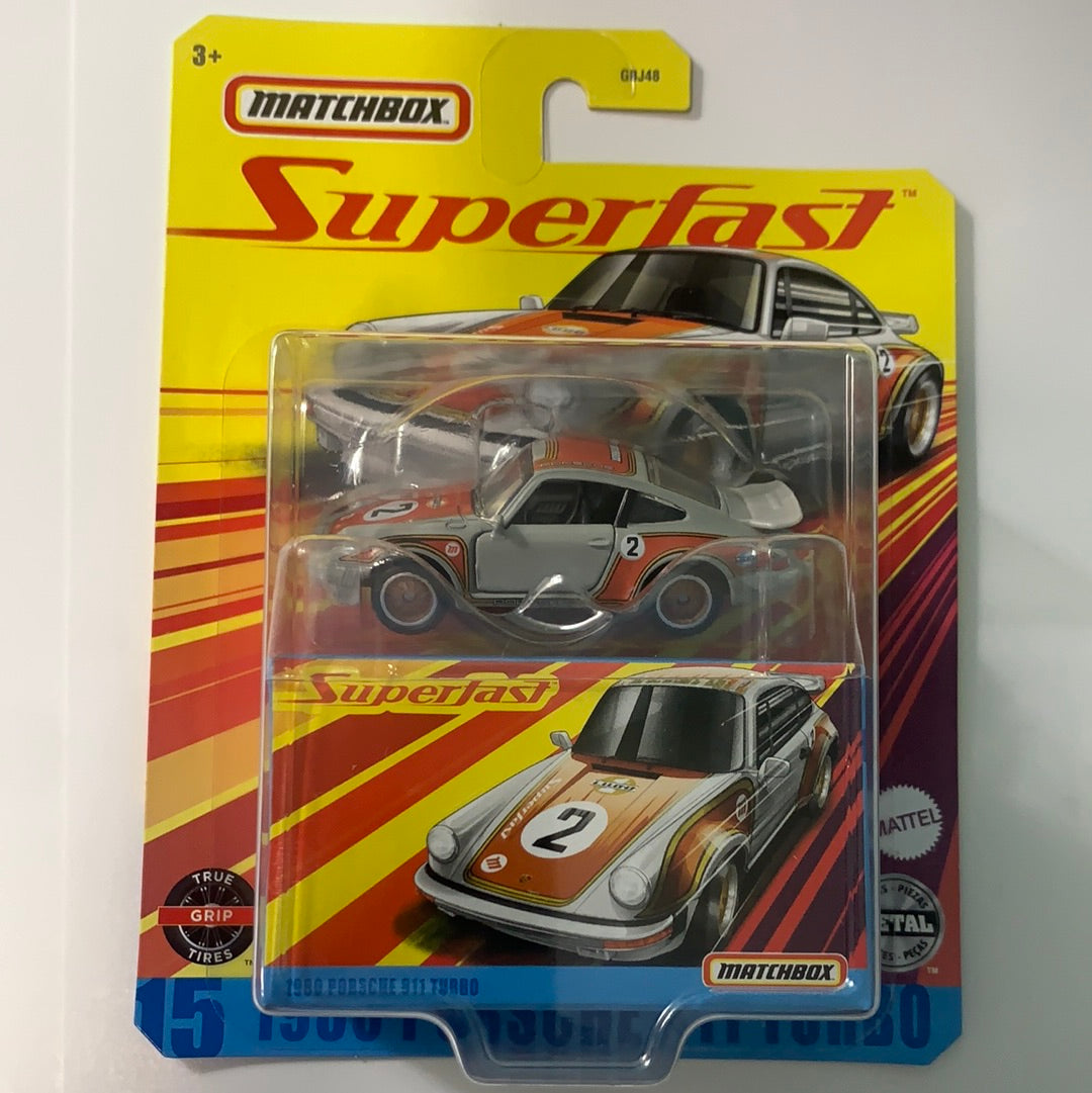 Matchbox Superfast 1/64 1980 Porsche 911 Turbo Grey - GKP51