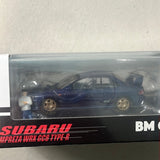 BM Creations 1/64 Subaru Impreza WRX GC8 Type-R Blue w/ Figure
