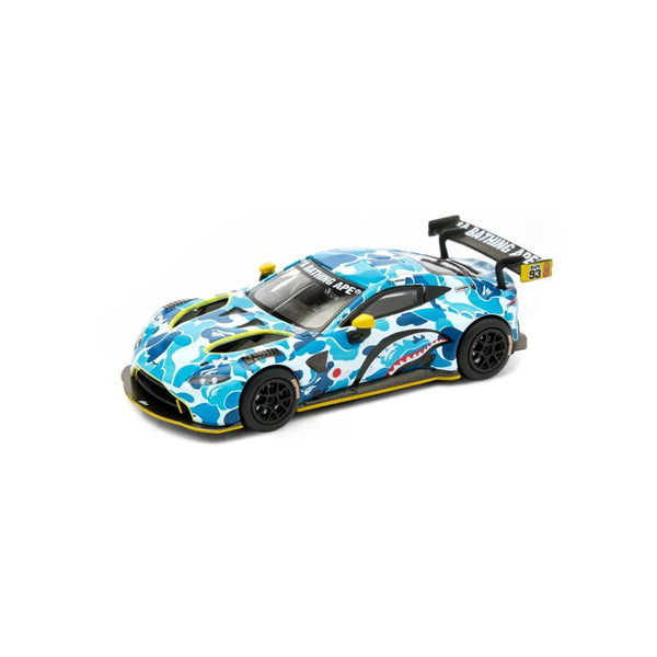 Bape x Pop Race 1/64 Aston Martin GT3 Blue