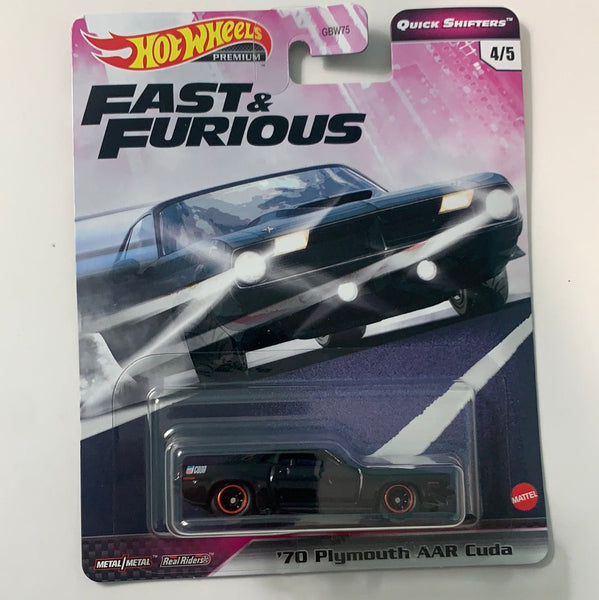 Hot Wheels Fast & Furious Quick Shifters ‘70 Plymouth AAR Cuda Black