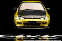 Hobby Japan Honda Civic (EG6) Yellow Metallic Mesh Wheels