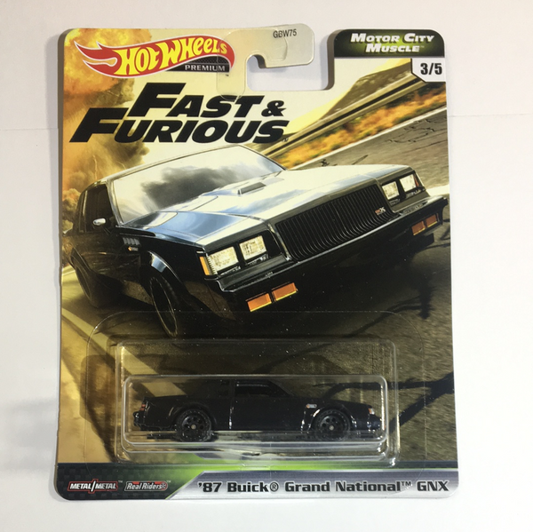 Hot Wheels 1/64 Fast & Furious ‘87 Buick Grand National GNX - Damaged Card