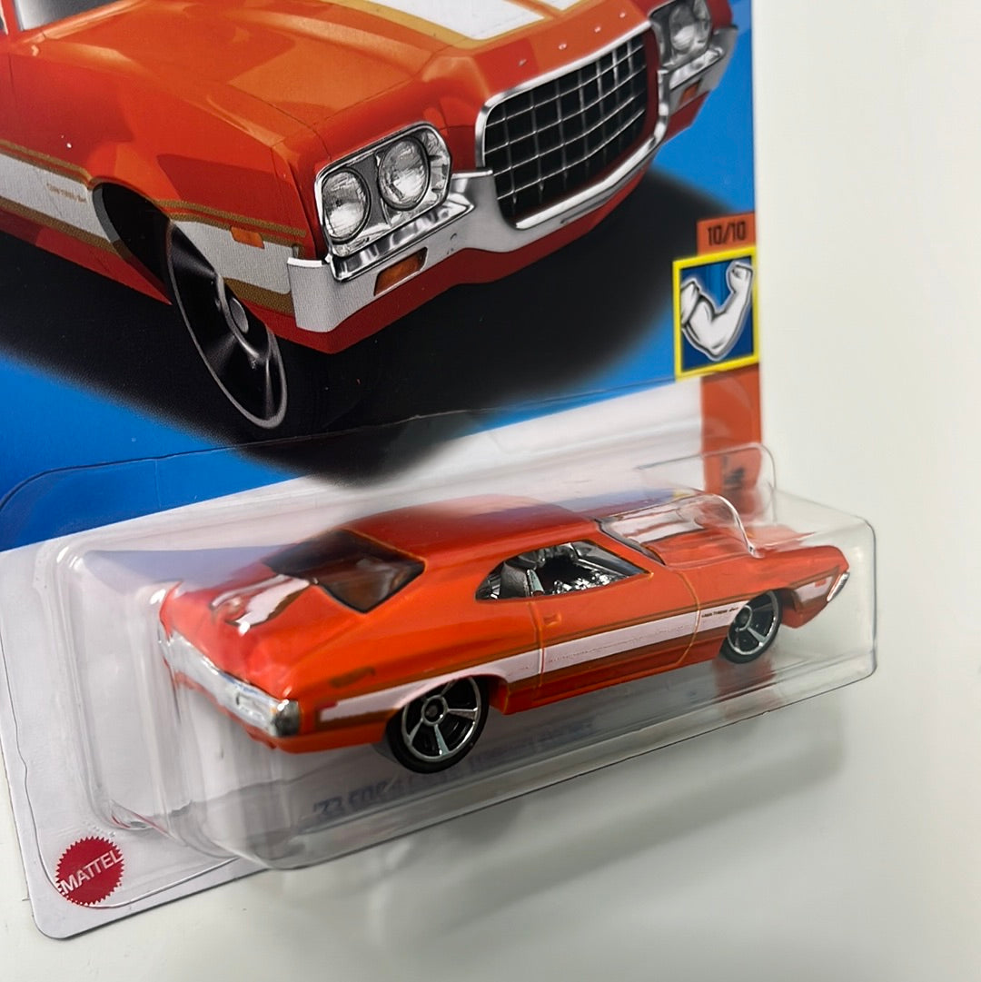 Hot Wheels 1/64 ‘72 Ford Gran Torino Sport Orange - Damaged Box