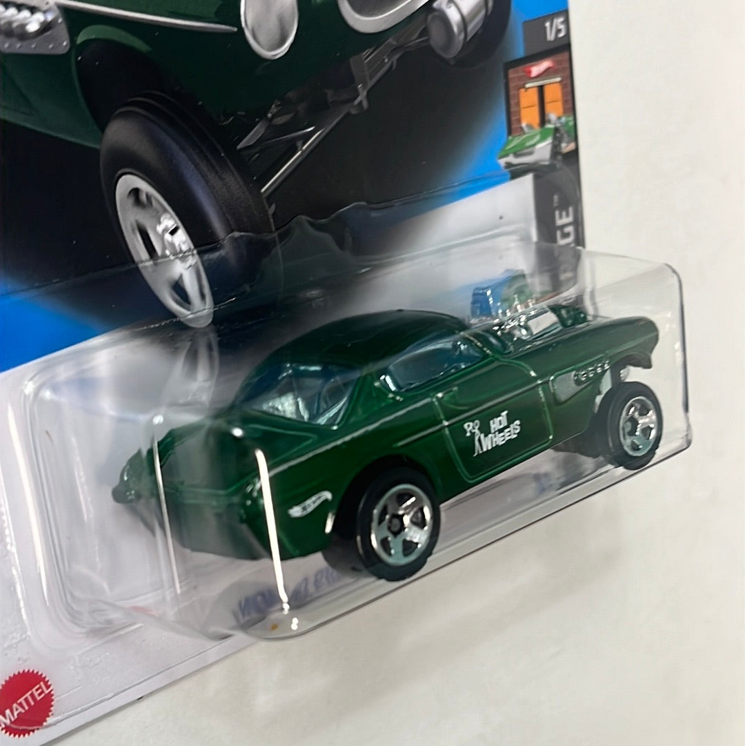*Japan Card* Hot Wheels Volvo P1800 Gasser Green - Legends Tour