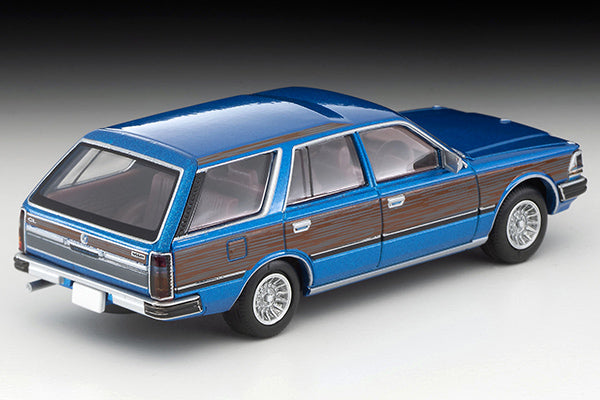Tomica Limited Vintage Neo 1/64 LV-N244a Nissan Gloria Wagon V20E GL Custom Specification (Blue / Wood Grain)