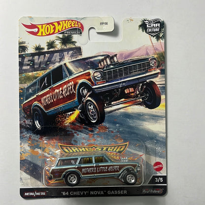 Hot Wheels 1/64 Car Culture ‘64 Chevy Nova Gasser - Drag Strip Demons