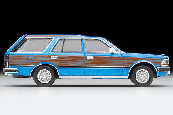 Tomica Limited Vintage Neo 1/64 LV-N244a Nissan Gloria Wagon V20E GL Custom Specification (Blue / Wood Grain)