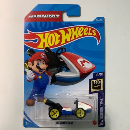 Hot Wheels 1/64 Mario Kart Standard Kart Black & Red