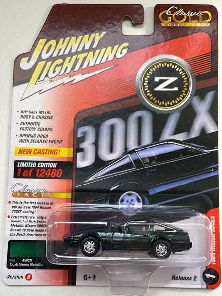 Johnny Lightning 1/64 1984 Nissan 300ZX Classic Gold Collection Version B Green