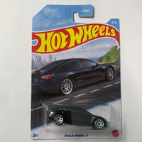 Hot Wheels 1/64 Luxury Sedans Tesla Model 3 Black