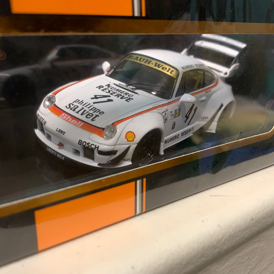 1/43 IXO Models Porsche RWB 993 LBWK #41 White - MOC322