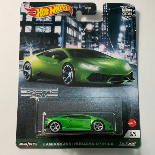 Hot Wheels 1/64 Car Culture Exotic Envy Lamborghini Huracan LP 610-4 green