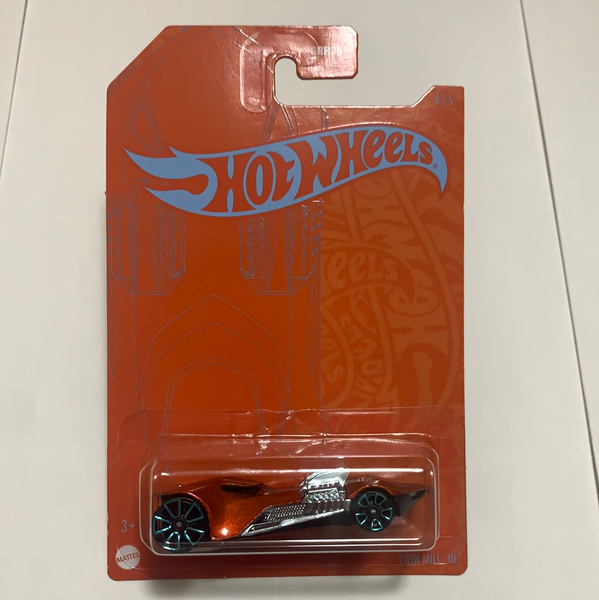 Hot Wheels 1/64 Orange & Blue Twin Mill III Orange