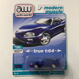 Auto World 1/64 Toyota Supra Blue