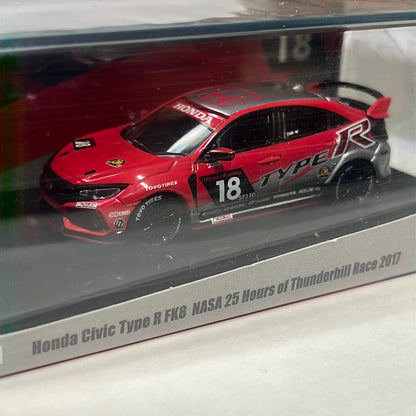 Tarmac Works Hobby64 1/64 Honda Civic Type R FK8 NASA 25 Hours of Thunderhill Race 2017 - Damaged Case