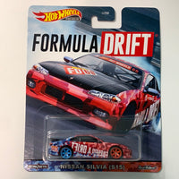 *Damaged Card* Hot Wheels Boulevard Nissan Silvia S15 (Formula Drift Card) Red