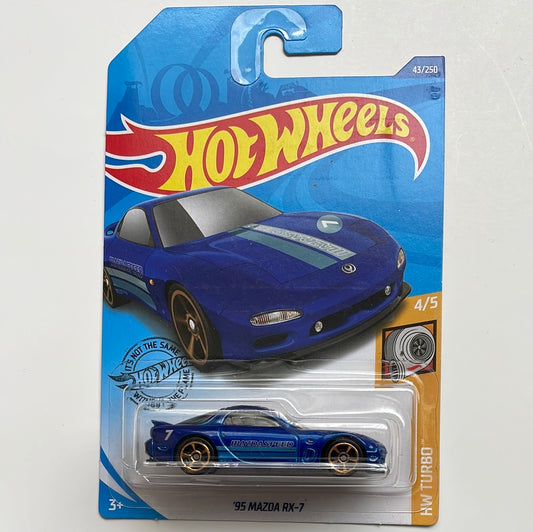 Hot Wheels ‘95 Mazda RX-7 Blue - Damaged Box