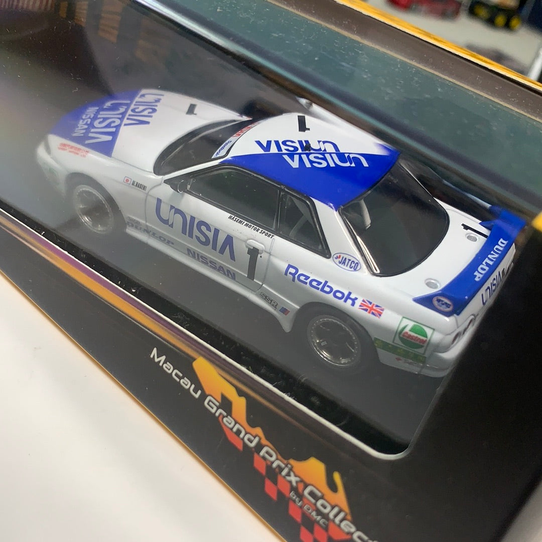 1/43 IXO Models 1991 Nissan GT-R R32 Macau Guia Race Unisia