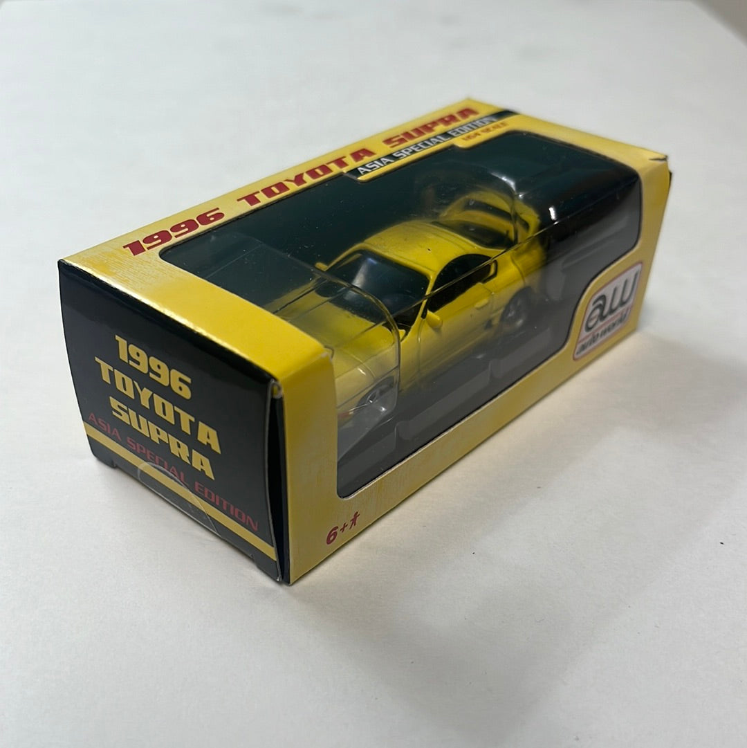 Auto World 1/64 1996 Toyota Supra Yellow Asia Special Edition