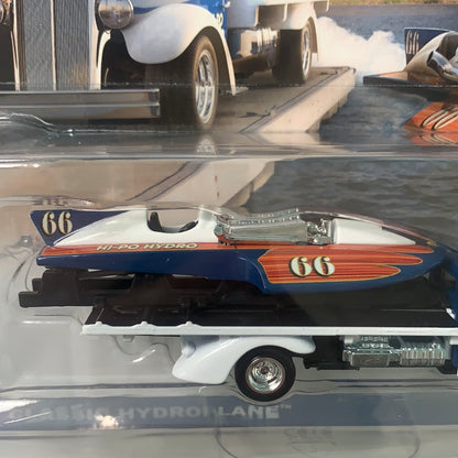 Hot Wheels Car Culture Team Transport HW Classic Hydroplane w/ Speed Waze