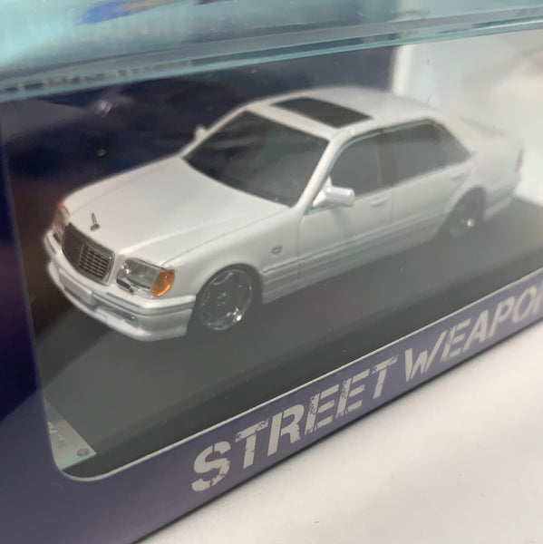 Street Weapon 1/64 Mercedes W140 White – Flipn Diecast