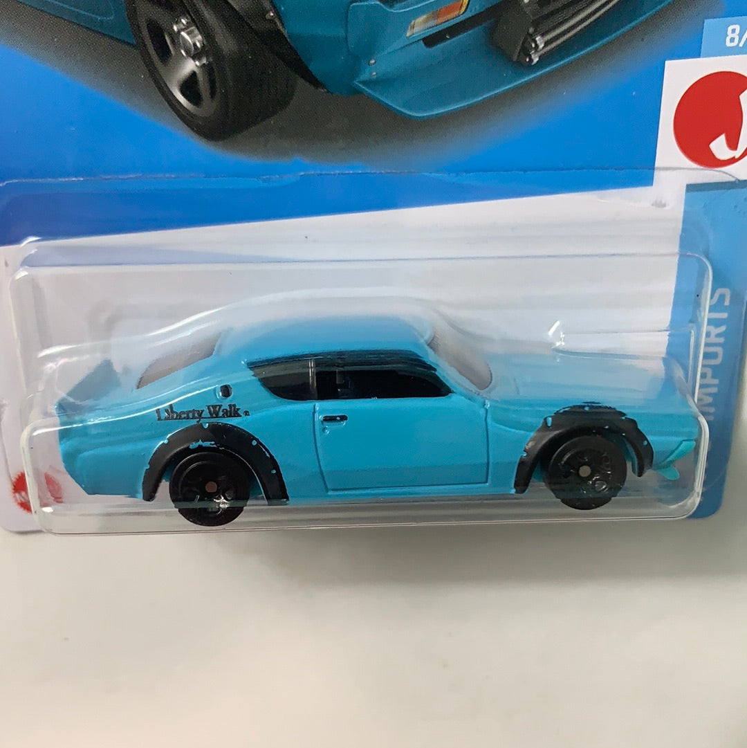 Hot Wheels 1/64 Nissan Skyline 2000GT-R LBWK Blue - Damaged Box